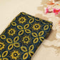 Navy Blue Ajrakh Modal Satin Fabric Modal Ajrakh IA-26897