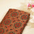 Brown Blue Ajrakh Modal Satin Fabric Modal Ajrakh IA-26898