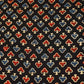 Black Handblock Modal Satin Fabric Modal Ajrakh IA-26901