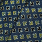 Navy Blue Handblock Modal Satin Fabric Modal Ajrakh IA-26903