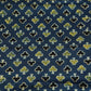 Navy Blue Handblock Modal Satin Fabric Modal Ajrakh IA-26903