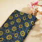 Navy Blue Ajrakh Modal Satin Fabric Modal Ajrakh IA-26908
