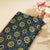 Navy Blue Ajrakh Modal Satin Fabric Modal Ajrakh IA-26908