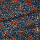Blue Ajrakh Modal Satin Fabric Modal Ajrakh IA-26909
