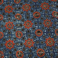 Blue Ajrakh Modal Satin Fabric Modal Ajrakh IA-26909