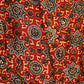 Red Ajrakh Modal Satin Fabric Modal Ajrakh IA-26911