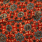 Red Ajrakh Modal Satin Fabric Modal Ajrakh IA-26913