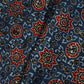 Blue Ajrakh Modal Satin Fabric Modal Ajrakh IA-26914