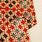 Red Geometrical Ajrakh Modal Satin Fabric Modal Ajrakh IA-26915
