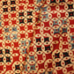 Red Geometrical Ajrakh Modal Satin Fabric Modal Ajrakh IA-26915