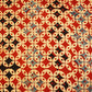 Red Geometrical Ajrakh Modal Satin Fabric Modal Ajrakh IA-26915