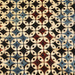 Black Geometrical Ajrakh Modal Satin Fabric Modal Ajrakh IA-26916