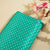 Sea Green Dot Print Crape Fabric MTF-26923