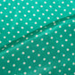 Sea Green Dot Print Crape Fabric MTF-26923