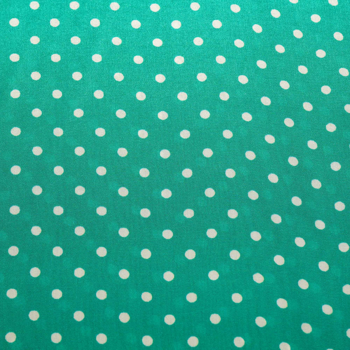 Sea Green Dot Print Crape Fabric MTF-26923