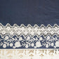 Blue Schiffli On Border Denim Fabric AF-26929