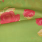 Green Floral Print Satin Georgette-MTF-26948