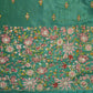 Light Green Thread Embroidery Chinon Fabric RA-26954
