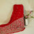 Red Thread Embroidery Chinon Fabric RA-26956