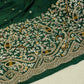 Green Thread Embroidery Chinon Fabric RA-26958