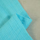 Sky Blue Solid Double Cotton Fabric-SKE- 26959