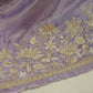 Light Purple enbroidery cut dana Tissue Silk- GL-26965