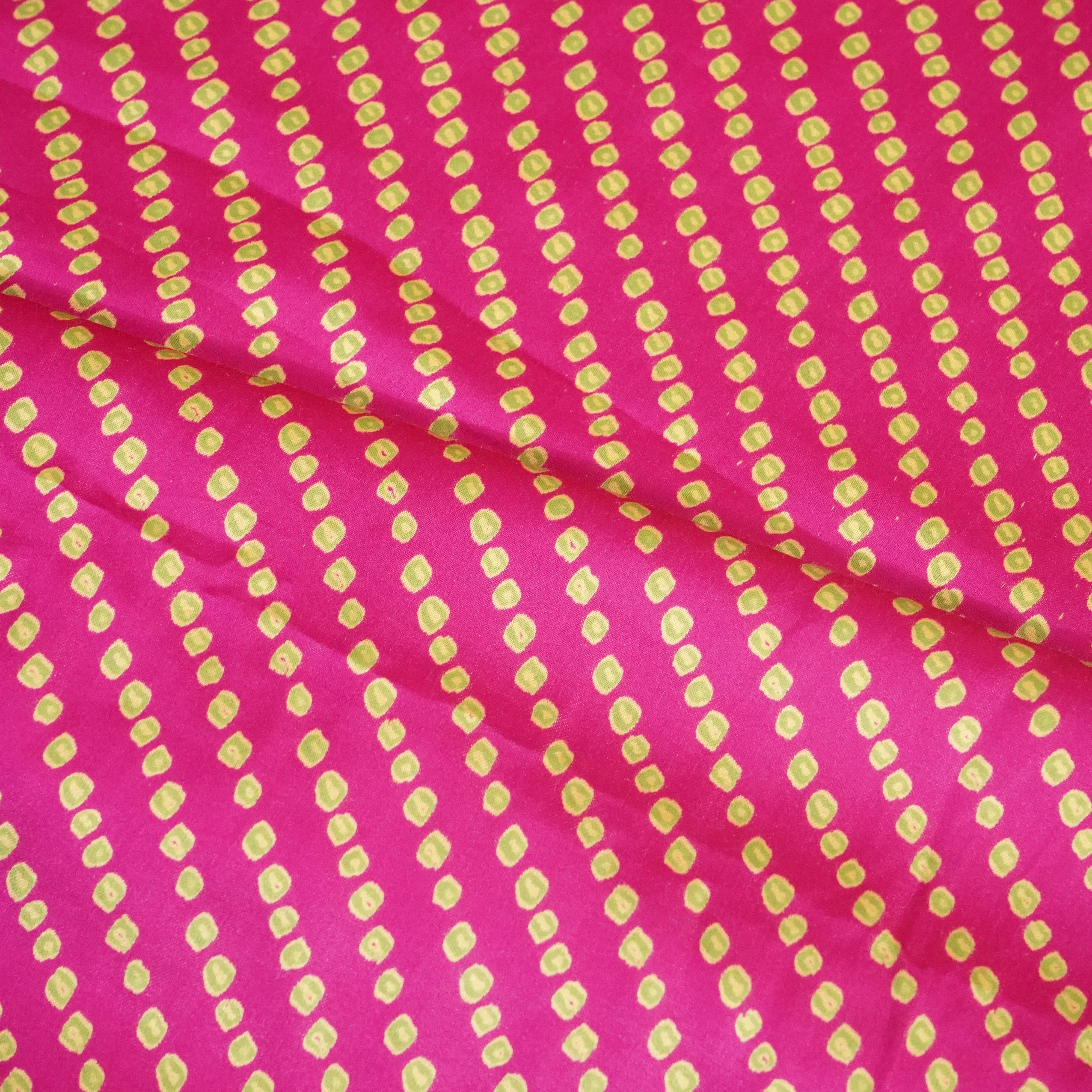 Pink Bandhani Modal Silk-SNTF-26968 - TradeUNO
