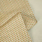 Beige N Yellow Floral Print Raw Silk Fabric-SNTF-26971