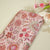 Pink Floral Raw Silk Fabric-SNTF-26978