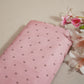 Pink Floral Raw Silk Fabric-SNTF-26980