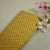 Mustard Yellow Floral Raw Silk Fabric -SNTF-26985
