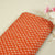 Orange Floral Raw Silk Fabric -SNTF-26986