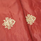 Salom Pink Zari Embroidery Silk Organza- WI-26991