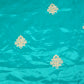 Blue Zari Embroidery Silk Organza - WI-26993