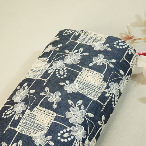 Blue Denim Floral Denim- CF-26994