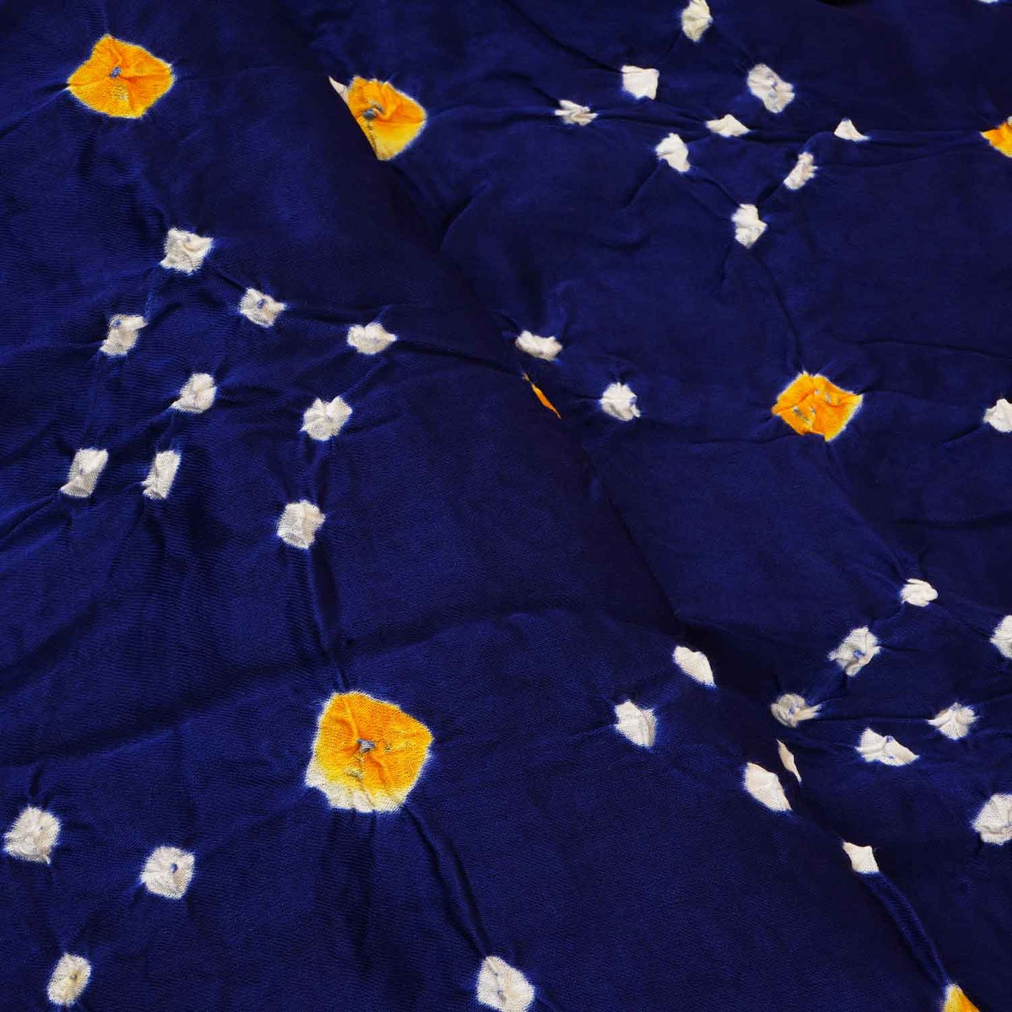 Royal Blue Bandhani Print Modal Silk Fabric SC-28271