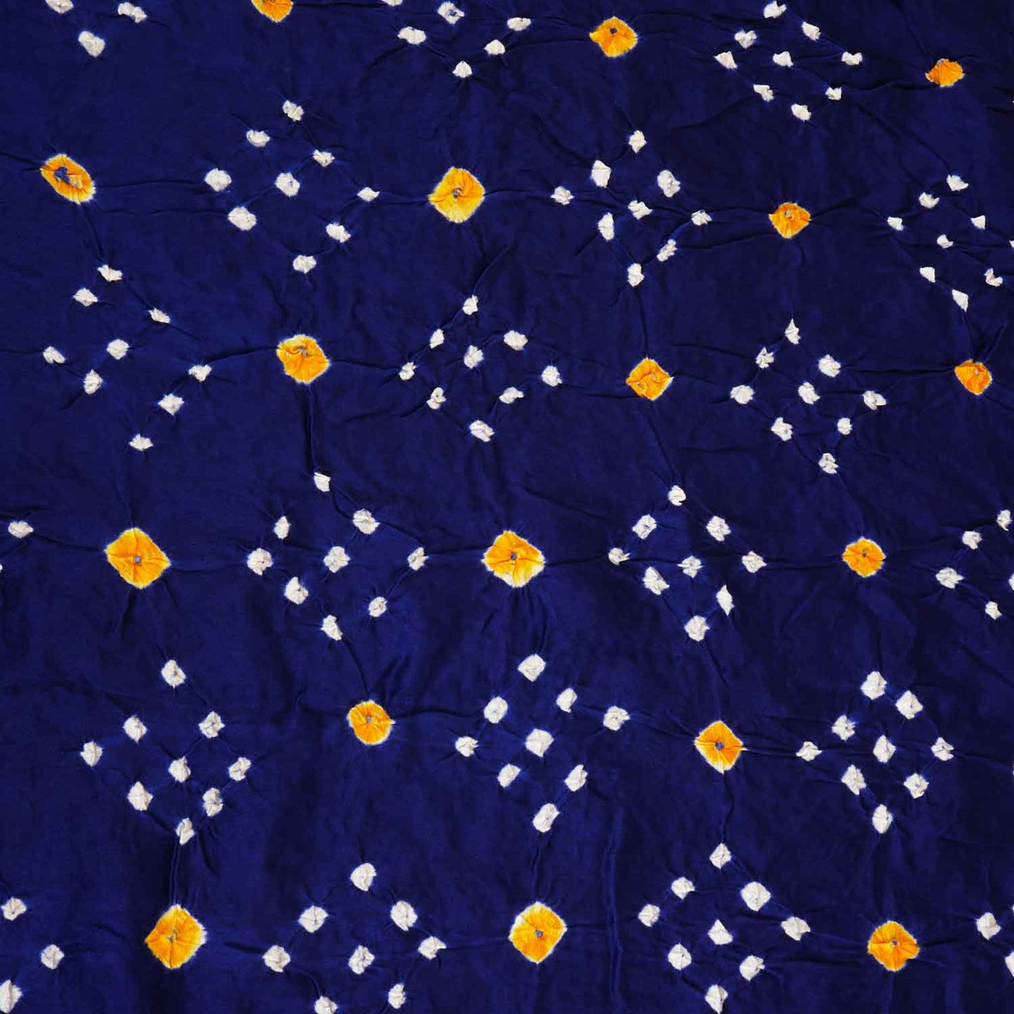 Royal Blue Bandhani Print Modal Silk Fabric SC-28271