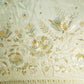 Light Green Zari Embroidery Sequence Glass Tissue KF-27196