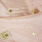 Light Purple Zari Embroidery Sequence Glass Tissue KF-27197