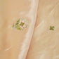 Peach Zari Embroidery Sequence Glass Tissue KF-27198