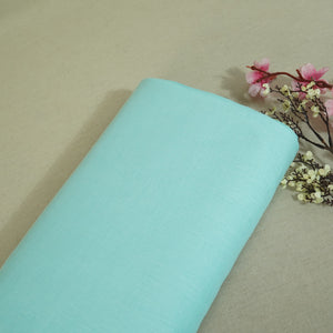 Sky Blue Cotton Linen-FF-27203 - TradeUNO