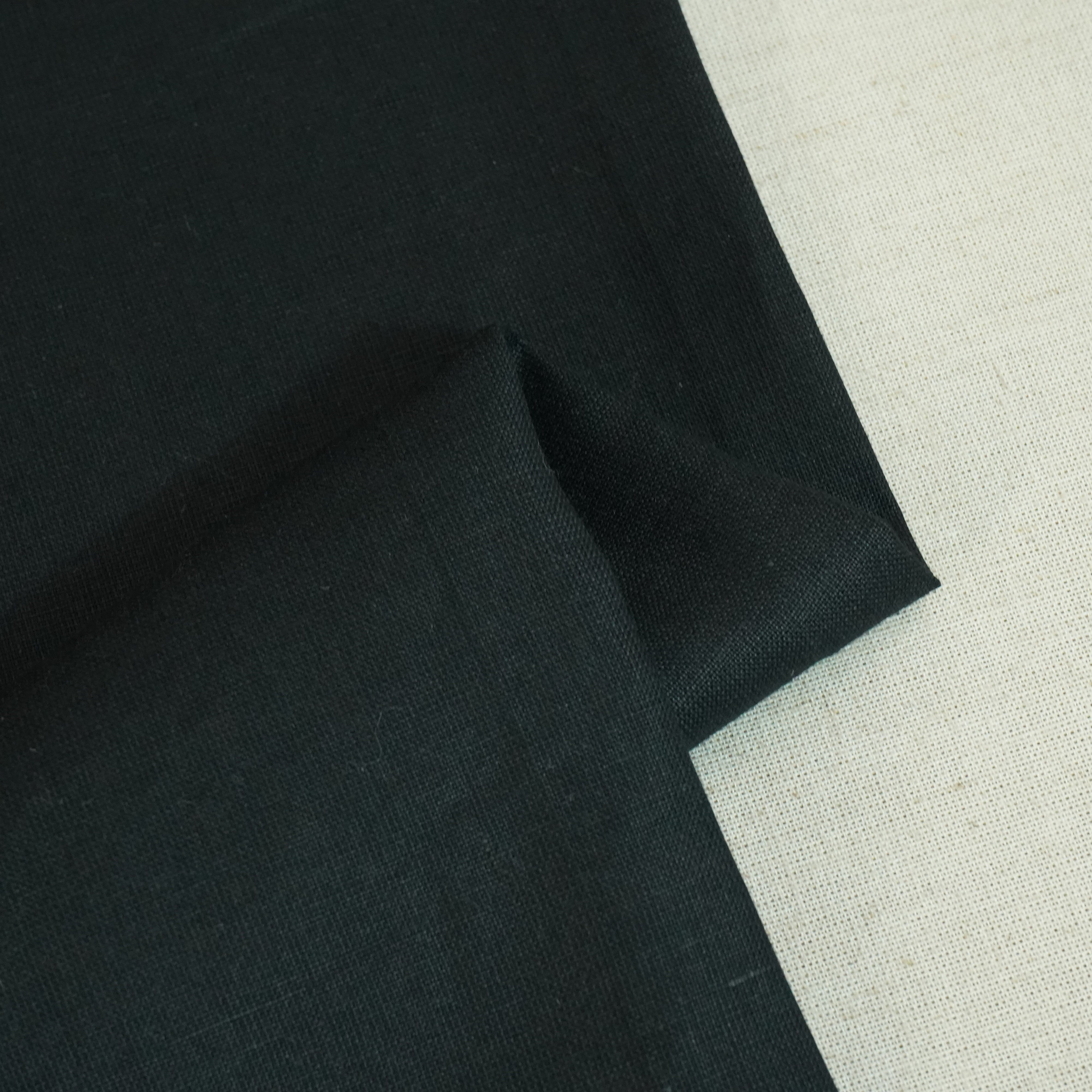 Black Cotton Linen-FF-27205 - TradeUNO