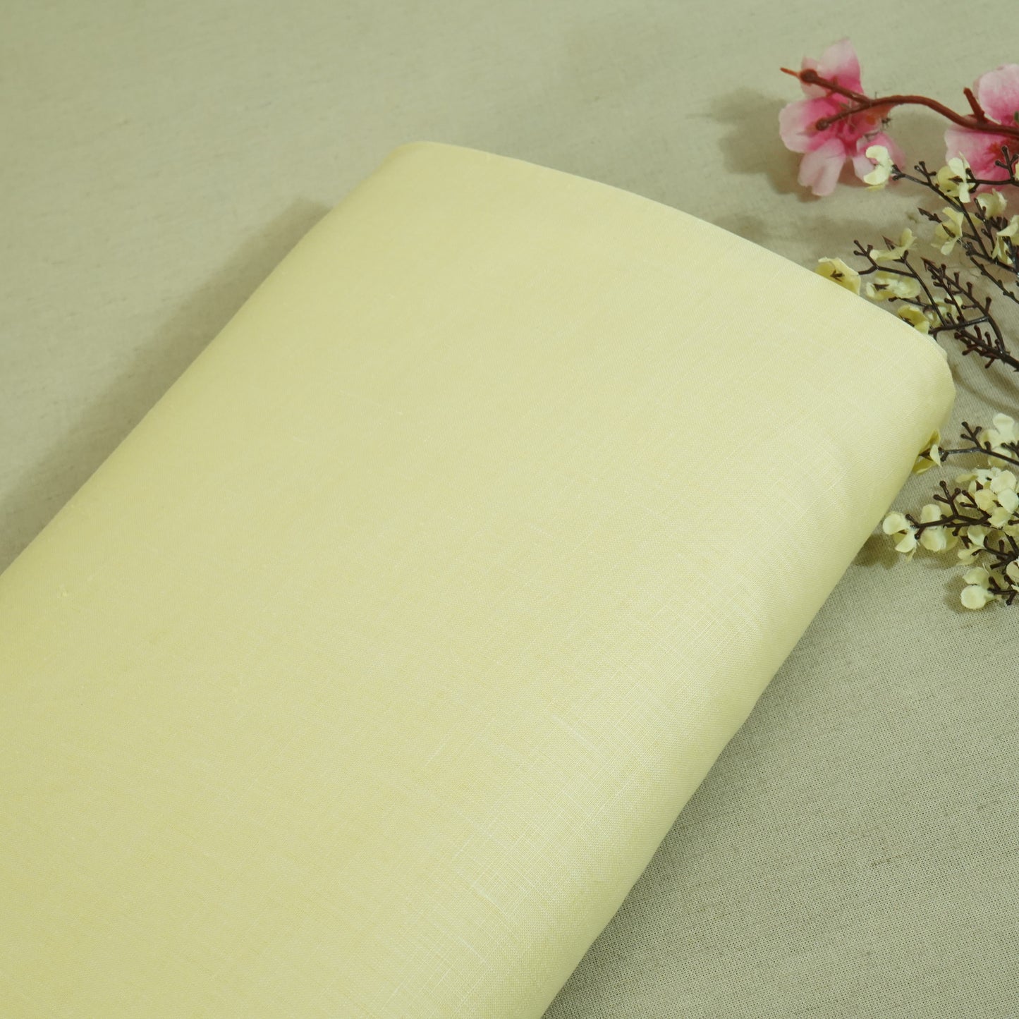 Yellow Cotton Linen-FF-27208