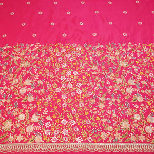 Magenta Thread Embroidery Chinnon-RA-27210 - TradeUNO