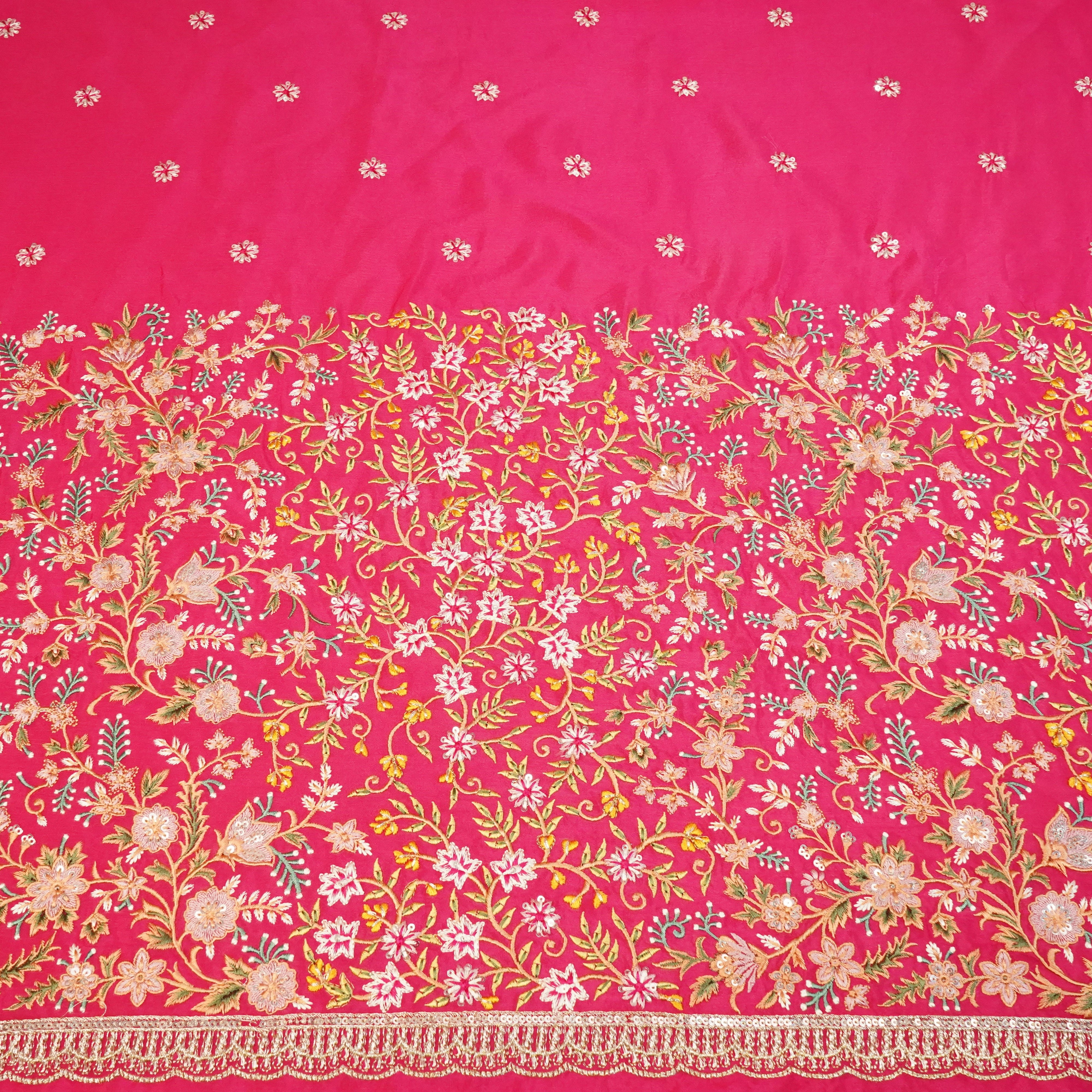 Magenta Thread Embroidery Chinnon-RA-27210 - TradeUNO