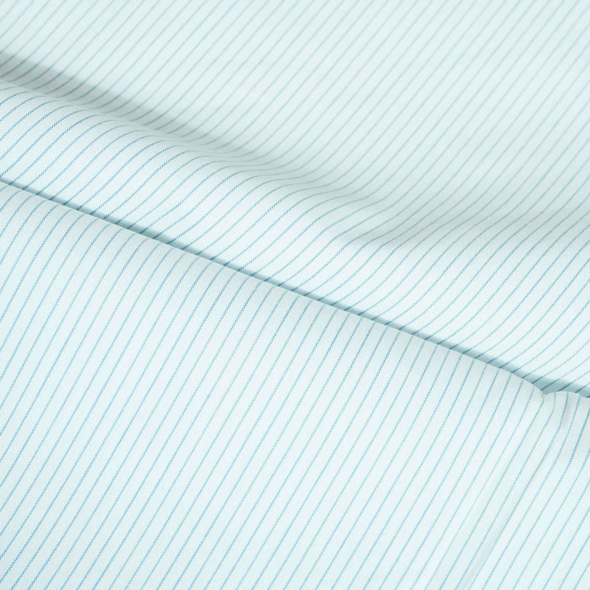 White Stripes Print Poplin Fabric LSF-27213