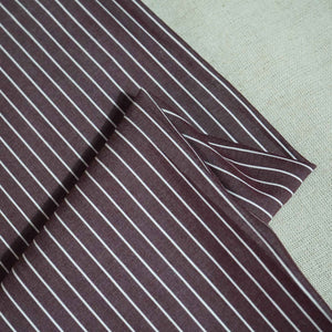 Maroon Stripes Print Poplin Fabric LSF-27214