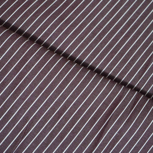 Maroon Stripes Print Poplin Fabric LSF-27214