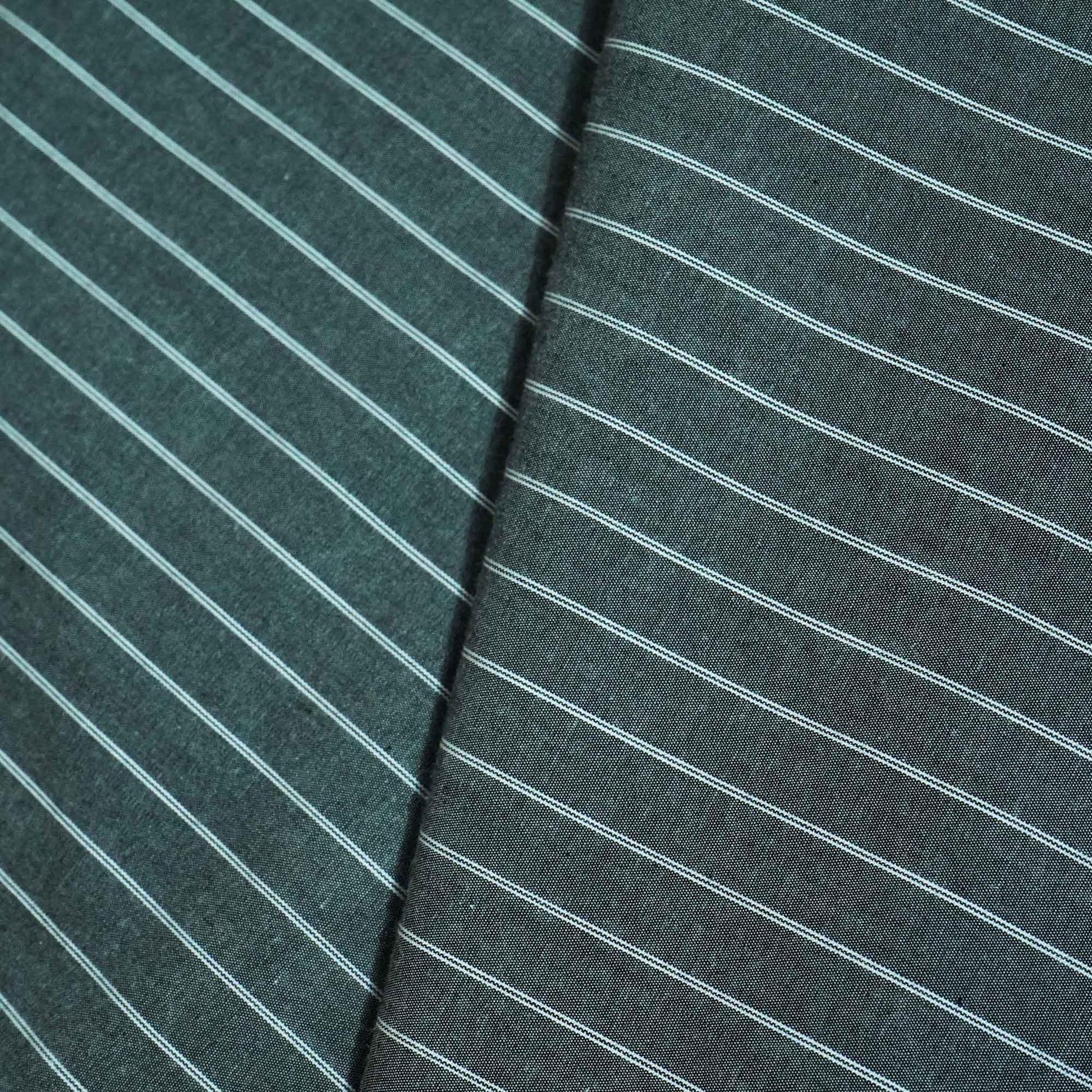 Black Stripes Print Poplin Fabric LSF-27215