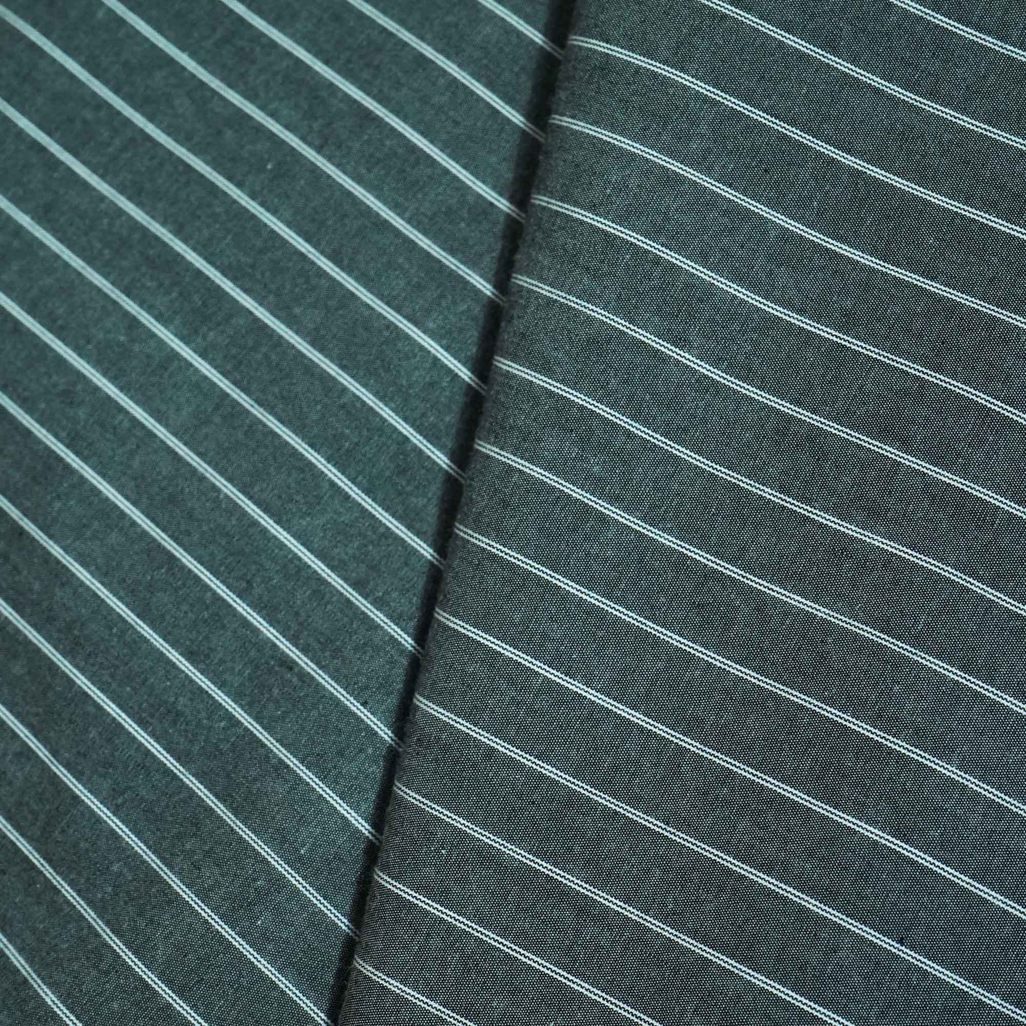 Black Stripes Print Poplin Fabric LSF-27215